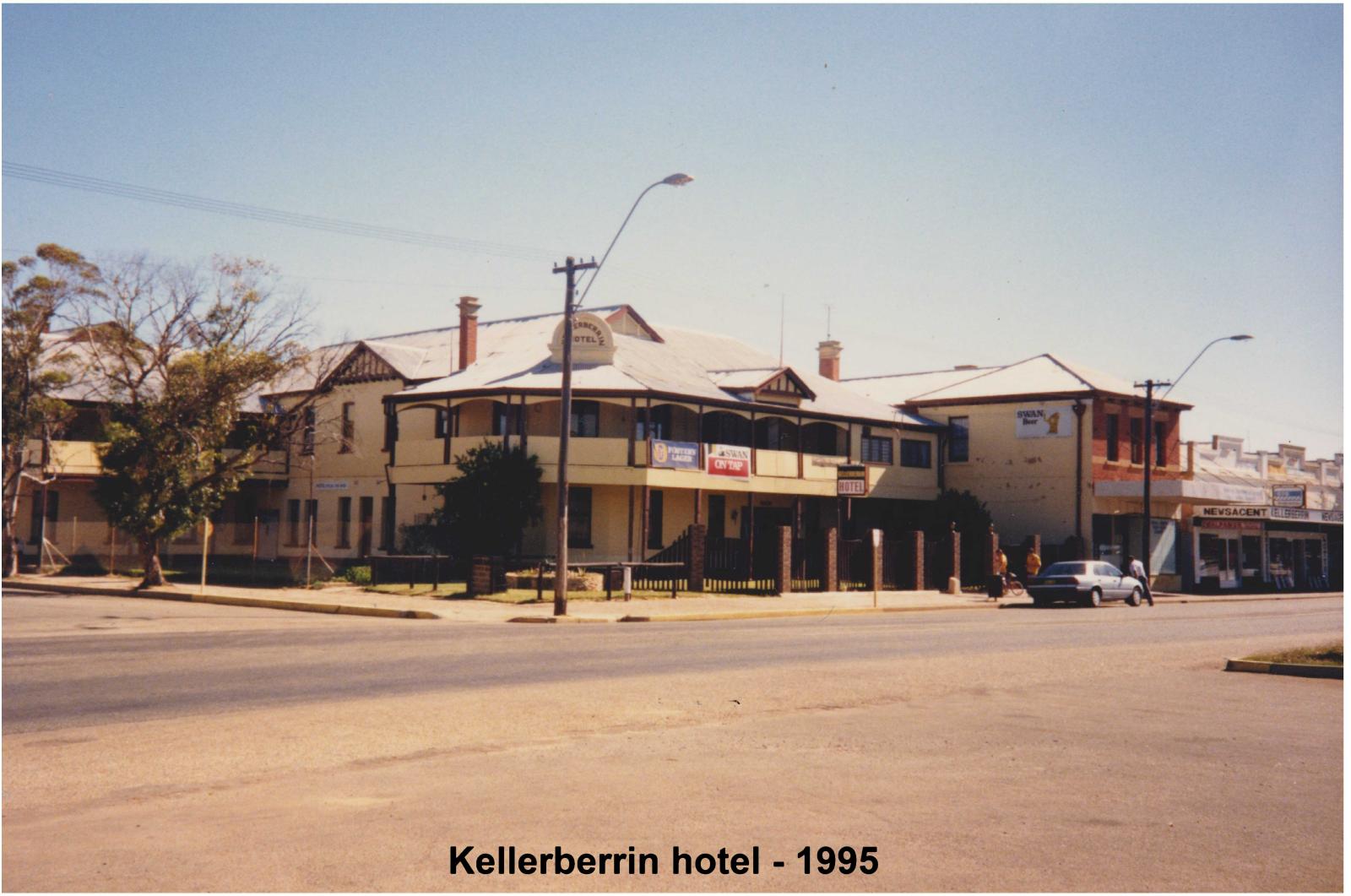 Colour photograph Kellerberrin Hotel Looking west down Massingham St